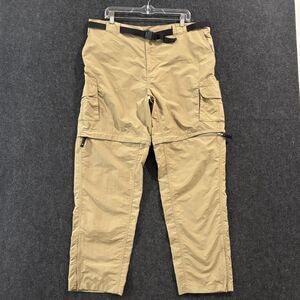 Magellan Outdoors Convertible Pants Men's XL Khaki Zip Off Cargo Fishing Hiking